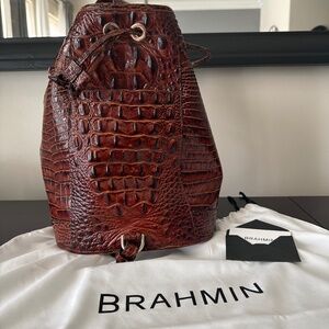 Brahmin Pecan Melbourne Genuine Leather Shoulder Bag